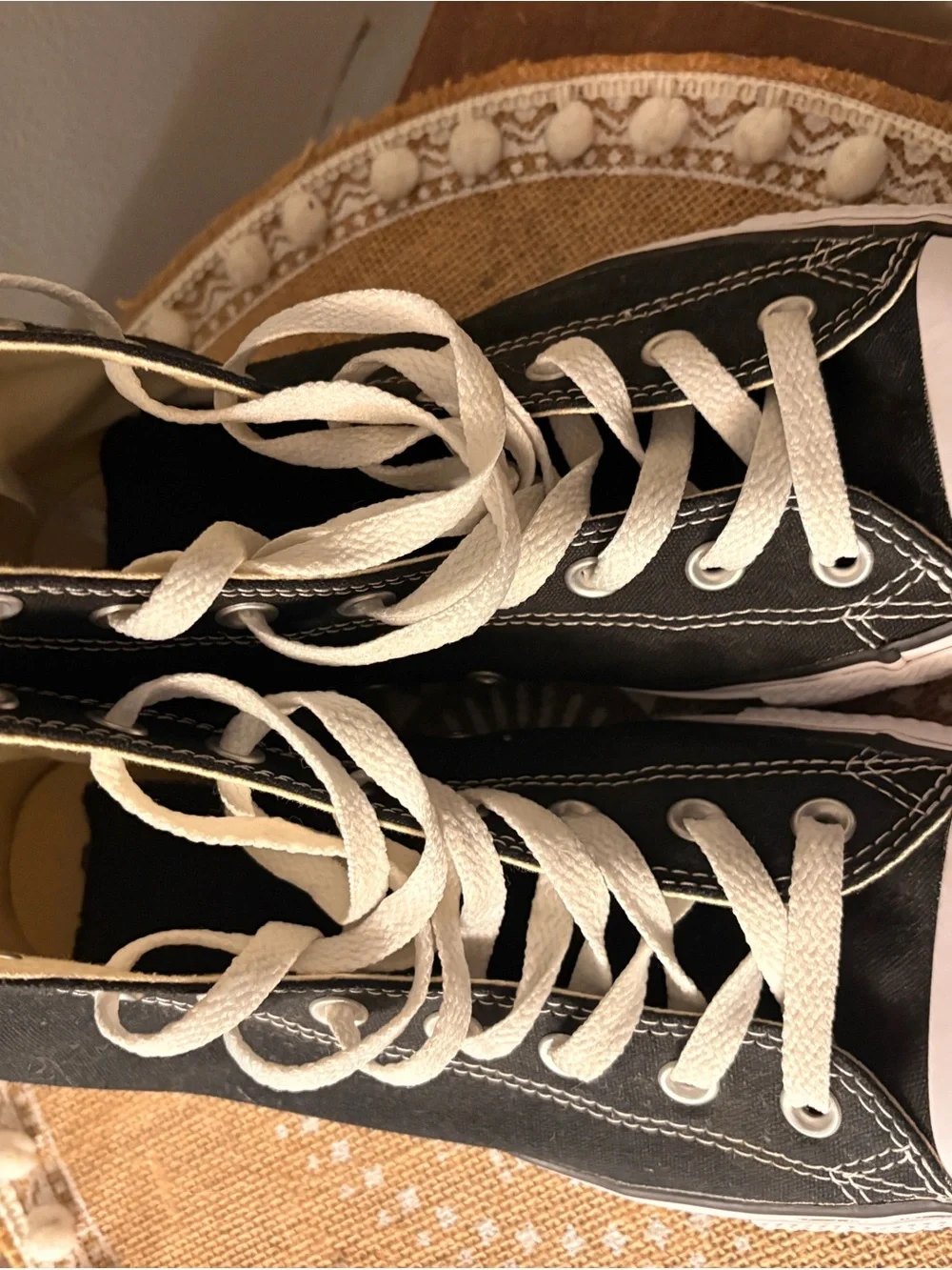 Converse Black and White High-Top All Star Sneakers
